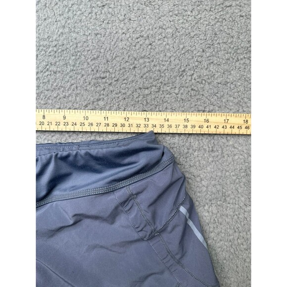 Athleta Pulse Running Shorts With Lining Back Zipper Pocket Gray Women's SMALL - Picture 6 of 8
